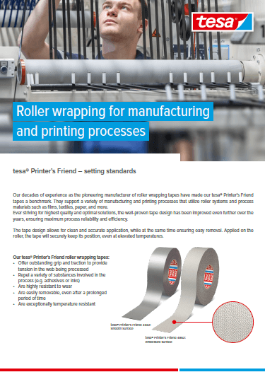 tesa Printer's Friend® – Setting Standards — tesa catalogue (Greenevo Synergy)