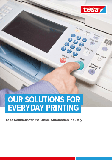 tesa Tape Solutions for Copiers & Printers — tesa catalogue (Greenevo Synergy)