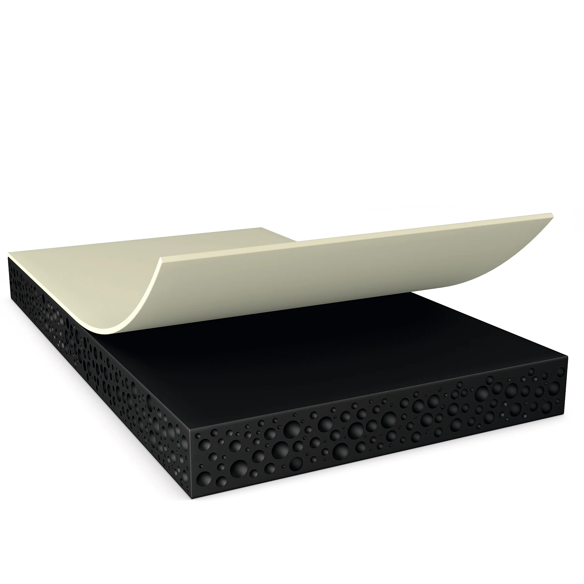 tesa® 61053 200 µm double-sided black acrylic foam tape