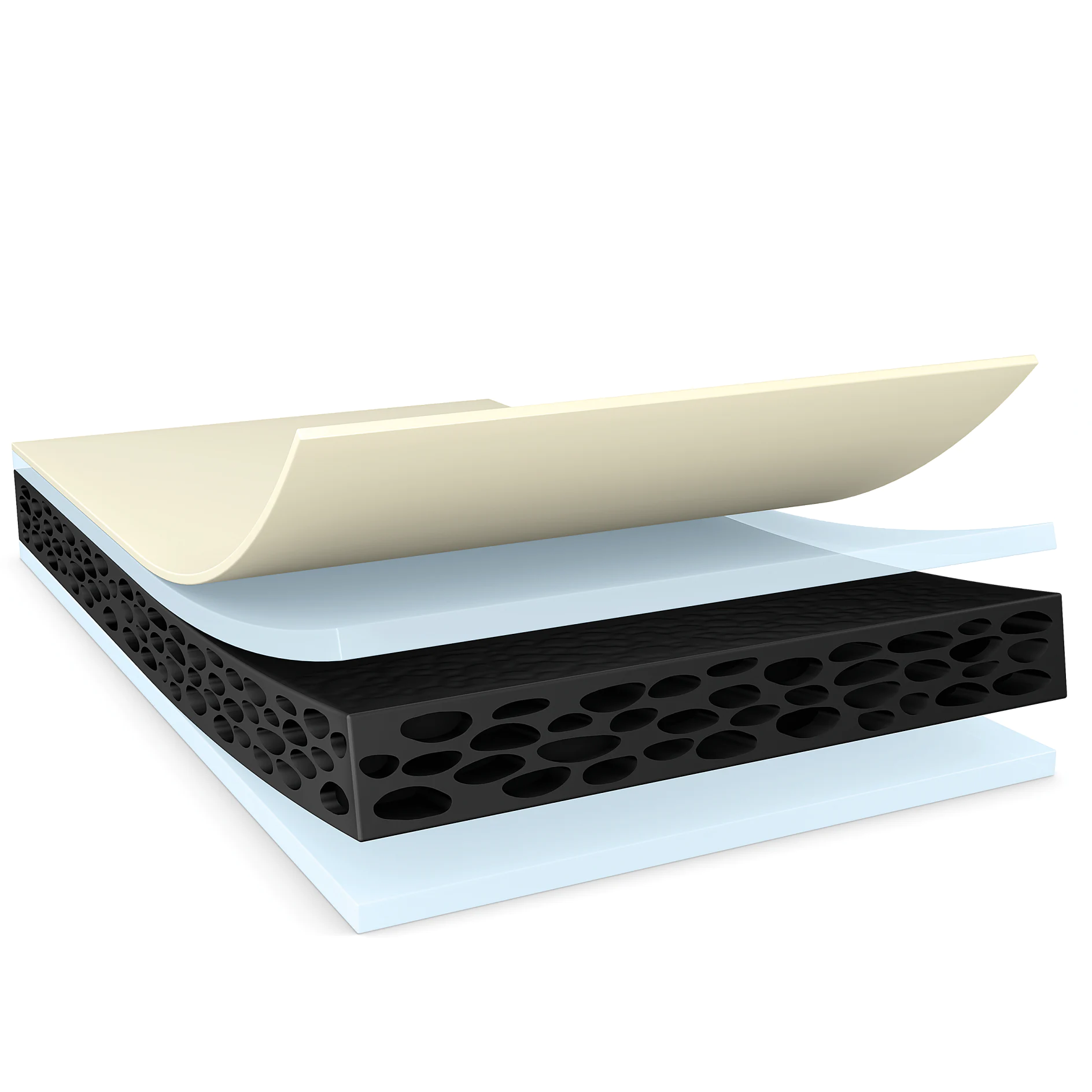 tesa® 62626 300 µm double-sided black high performance PE foam tape